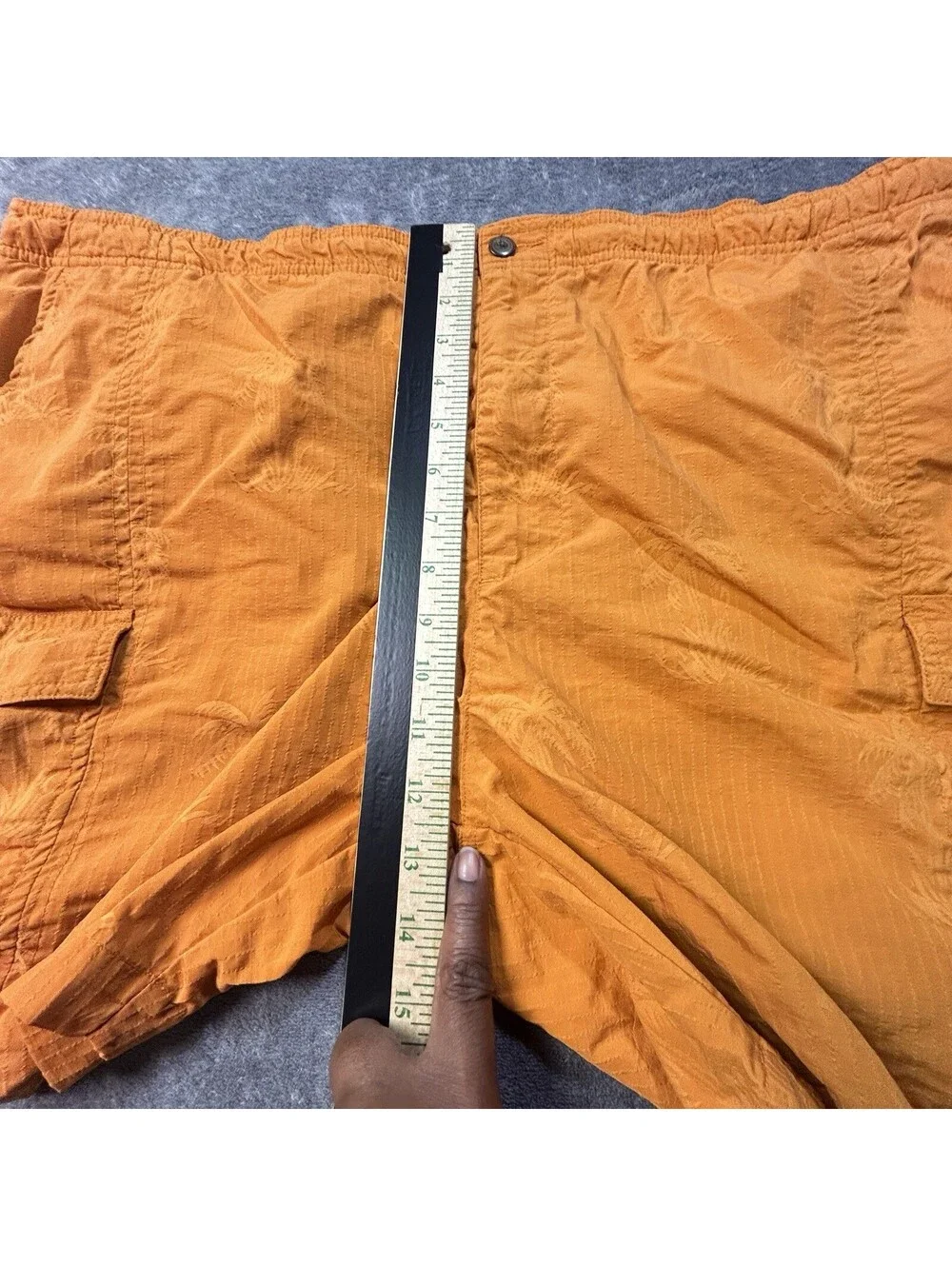 Tommy Bahama Men’s XL Orange Palm Tree Swim Trunks Cargo Board Shorts